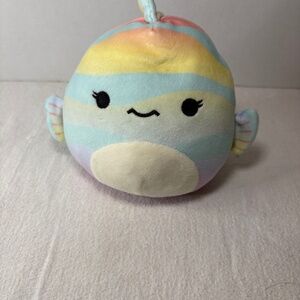 Squishmallow Canda the Rainbow Fish 5" Plush Stuffed NO TAG